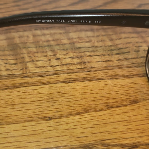 Chanel Iconic CC Signature Black Silver Pewter Optical Small Glasses Frame - Picture 8 of 17